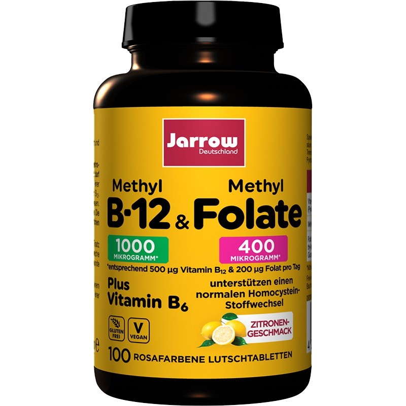 Methyl-B12 & Methyl Folate + Vitamin B6 mit MHD bis Ende 07/25, deutsches Etikett